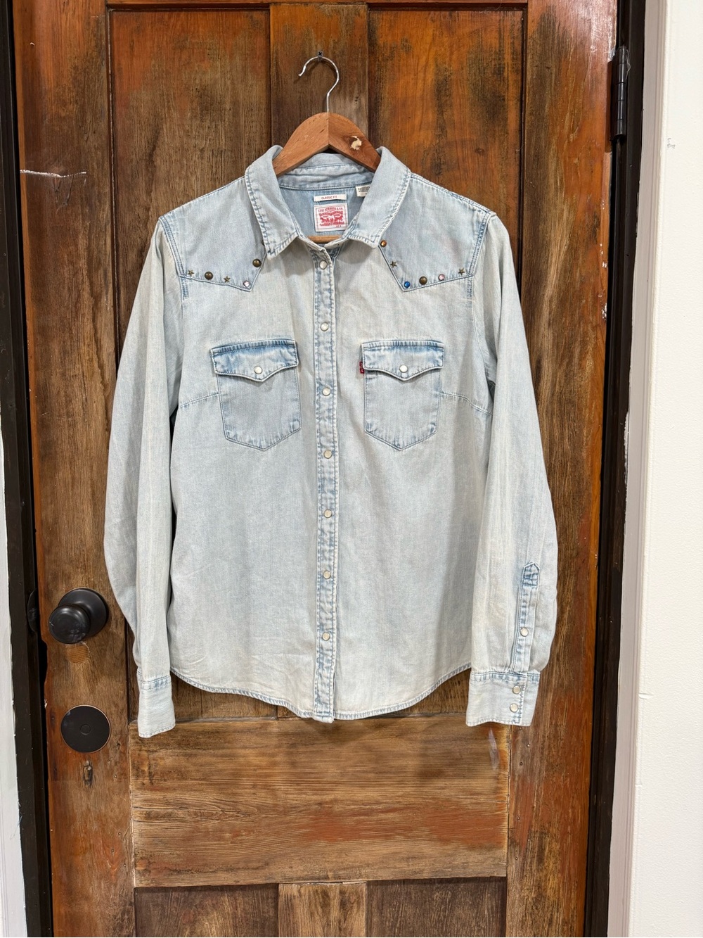 Levi's Light Wash Denim Button-Down Shirt